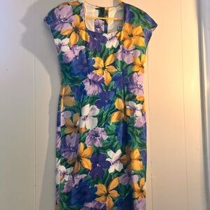 Floral Cap Sleeve Dress